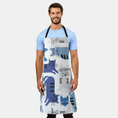 Nahtlose Muster Niedliche Katzen Schürze (Getragen)