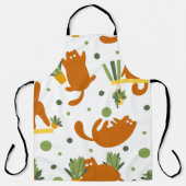 Nahtlose Muster Niedliche Katzen Schürze (Vorderseite)