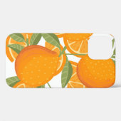 Nahtlose Muster orangefarbener Zitrusfrüchte, die Case-Mate iPhone Hülle (Rückseite (Horizontal))