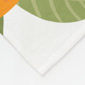 Nahtlose Muster orangefarbener Zitrusfrüchte, die Fleecedecke (Ecke)