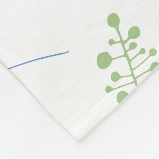 Nahtlose Muster Parfflasche und Aquarelltext Fleecedecke (Ecke)