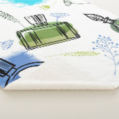 Nahtlose Muster Parfflasche und Aquarelltext Sherpadecke (3/4)