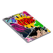 Nahtlose Muster Pop Art Comic Stil. Collage of Notizblock (Rechte Seite)