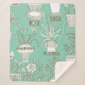 Nahtlose Muster Sherpadecke (Vorderseite)