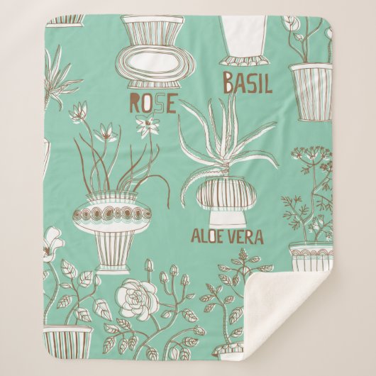 Nahtlose Muster Sherpadecke (Vorderseite)