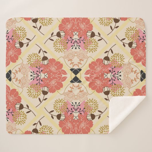 Nahtlose Muster Sherpadecke (Vorderseite (Horizontal))