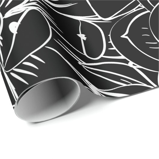 Nahtlose Muster sukkulent. Vintages Design Geschenkpapier (Rolleneckpunkt)