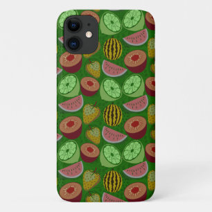 Nahtlose Muster tropische Früchte und grüner Hinte Case-Mate iPhone Hülle