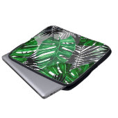 nahtlose Muster tropischer Blätter und Elemente Laptopschutzhülle (Vorne Knopf)