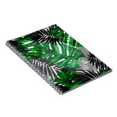 nahtlose Muster tropischer Blätter und Elemente Notizblock (Rechte Seite)