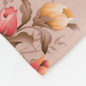 nahtlose Muster und Blume mit Hintergrundkunst,fla Fleecedecke (Ecke)
