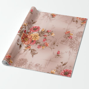 nahtlose Muster und Blume mit Hintergrundkunst,fla Geschenkpapier