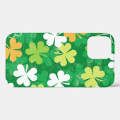 Nahtlose Muster verstreuter Klee und Kleeblatt Case-Mate iPhone Hülle (Rückseite (Horizontal))