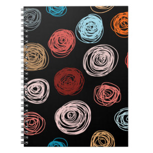 Nahtlose Muster von Hand gezeichnete abstrakte Pun Notizblock