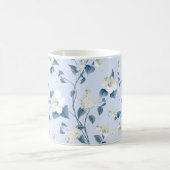 Nahtlose Muster von Siringa und Hibiskus Blume p Kaffeetasse (Mittel)