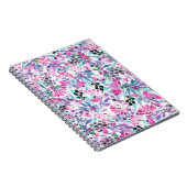 Nahtlose Muster von violetten Blumen und Beeren,bl Notizblock (Rechte Seite)