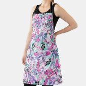 Nahtlose Muster von violetten Blumen und Beeren,bl Schürze (InSitu)