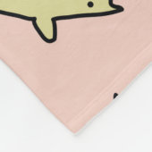Nahtlose Musterdoodle-Katzen, Abbildung Fleecedecke (Ecke)