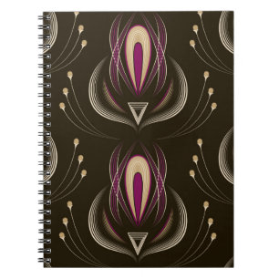 Nahtlose Mustergrafik floral stilvoll Notizblock