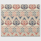 Nahtlose Musterkonstruktion mit traditioneller Pal Geschenkpapier (Flach)