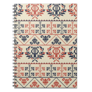 Nahtlose Musterkonstruktion mit traditioneller Pal Notizblock