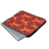 Nahtlose Musterpferde Laptopschutzhülle (Vorne Knopf)