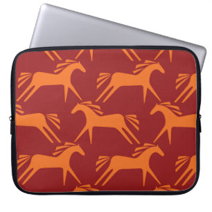 Nahtlose Musterpferde Laptopschutzhülle