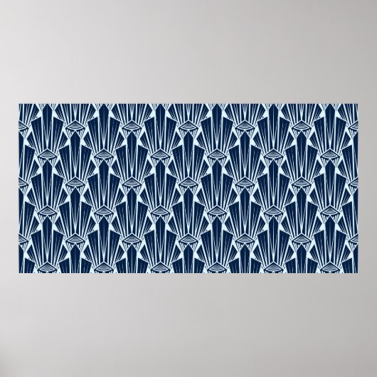 Nahtlose Musterschmuck mit stilisierten geometrisc Poster (Vorne)