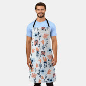 Nahtlose natürliche Blumenmuster, abstrakte Blume  Schürze (Getragen)