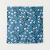 Nahtlose niedliche Blumenmuster Wandteppich (Vorderseite (Horizontal))