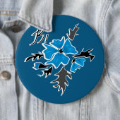 Nahtlose niedliche, graue Blume Blumenmuster vint Button (Beispiel)