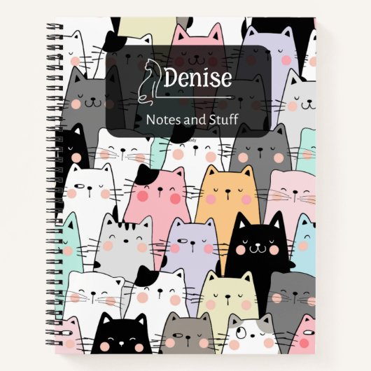 Nahtlose Niedliche Katapult-Illustration Notizblock (Vorderseite)