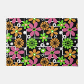 Nahtlose niedliche Kinder Blumendesign Spaß Cartoo Fußmatte (Vorderseite)