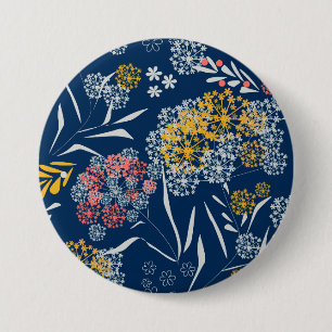 Nahtlose niedliche kleine Blume Blumenmuster Marin Button