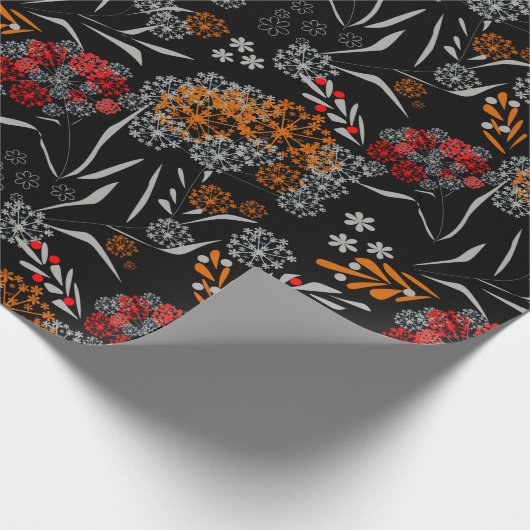 Nahtlose niedliche kleine Blume Blumenmuster schwa Geschenkpapier (Ecke)