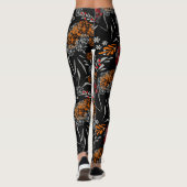 Nahtlose niedliche kleine Blume Blumenmuster schwa Leggings (Rückseite)