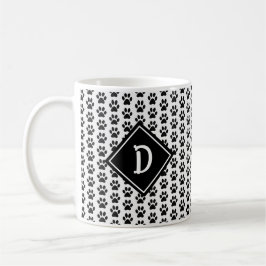 Nahtlose Niedliche Paardruckmonogramm Kaffeetasse