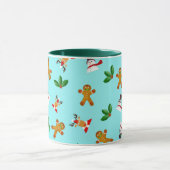 Nahtlose Niedliche Weihnachtsmuster-Tasse Tasse (Zentrum)