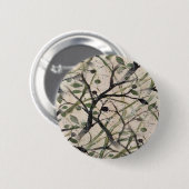 Nahtlose Olive Branch Abstrakt Art Muster Button (Vorne & Hinten)