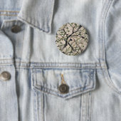 Nahtlose Olive Branch Abstrakt Art Muster Button (Beispiel)
