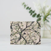 Nahtlose Olive Branch Abstrakt Art Muster Postkarte (Stehend Vorderseite)