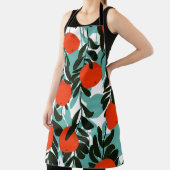 Nahtlose Orange Fruchtgarten Print Schürze (InSitu)