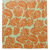 Nahtlose Orange-Hintergrundstruktur Duschvorhang (Vorderseite)