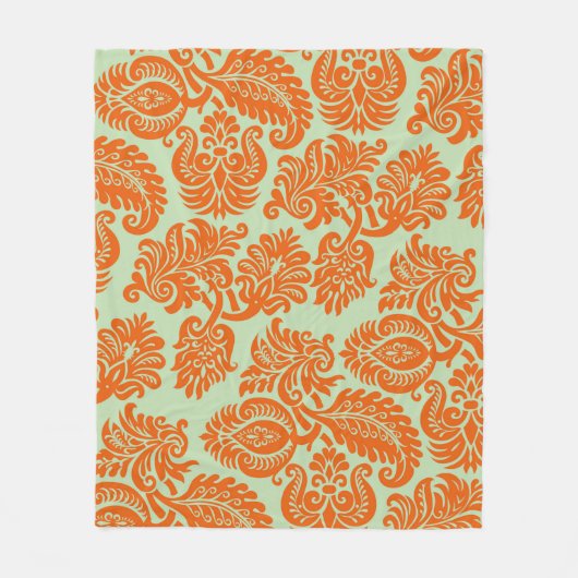 Nahtlose Orange-Hintergrundstruktur Fleecedecke (Vorderseite)