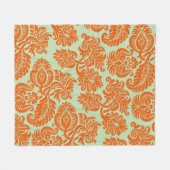 Nahtlose Orange-Hintergrundstruktur Fleecedecke (Vorderseite (Horizontal))