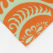 Nahtlose Orange-Hintergrundstruktur Fleecedecke (Ecke)