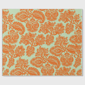 Nahtlose Orange-Hintergrundstruktur Geschenkpapier (Flach)