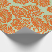 Nahtlose Orange-Hintergrundstruktur Geschenkpapier (Ecke)