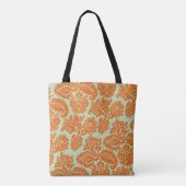Nahtlose Orange-Hintergrundstruktur Tasche (Rückseite)