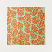 Nahtlose Orange-Hintergrundstruktur Wandteppich (Vorderseite (Horizontal))